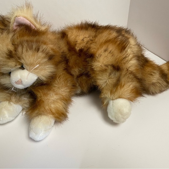 TY Classic Jumbles Marbled Calico Cat 12" Plush Stuffed Animal Fluffy 2015 - Picture 3 of 6